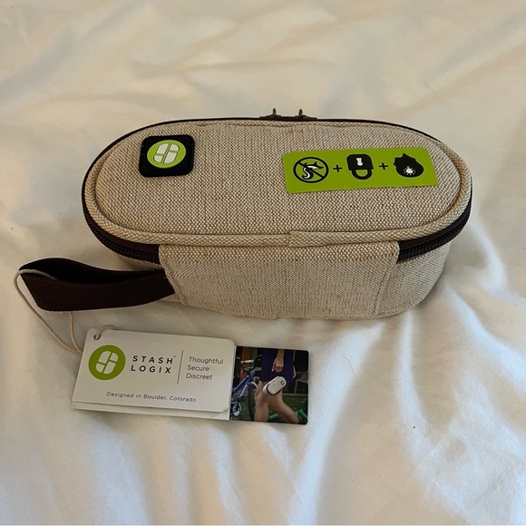 Stash Logix Bag. Small. Color and material is Hemp - Picture 3 of 4